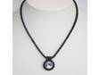 Rivoli Cabachon Pendant W/Black Onyx Necklace