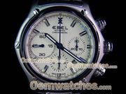 EBEL Watches 1911 BTR137 Chrono SS/SS White Asia 7750 28800bph