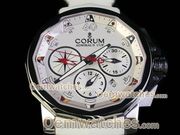 Replica Corum Watches Admirals Cup Challenge Chrono White 7750 Working