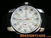 Replica Corum chrono 6, 9, 12 automatic white dial