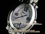 Chopard Watches Happy Sport Ladies SS Case White Dial Swiss Quartz