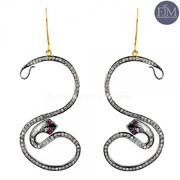 Pave diamond Earrings Supplier