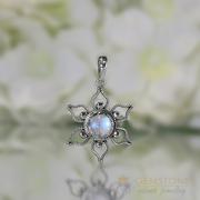 Moonstone Pendant - Floral Essence