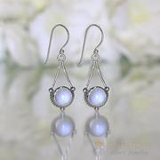  Moonstone Earring-Lunar Pendulum