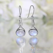 Moonstone Earring-Twisted Tale