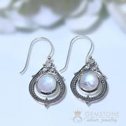  Moonstone Earring-Royal Glamour