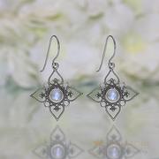 Moonstone Earring-Floral Bliss