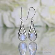 Moonstone Earring-Azure Beauty