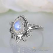 Moonstone Ring Sky'S Energy