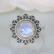 Moonstone Ring Sunflower Romance