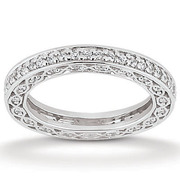 Eternity Diamond and Gold Wedding Band New York City