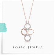 4 Open Circle Pendant Necklace