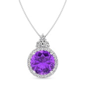 Amethyst Pendant Necklace