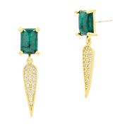 Choose Freida Rothman Harmony Pave Dagger Drop Earrings