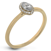 Yellow Gold Vintage Diamond Engagement Ring